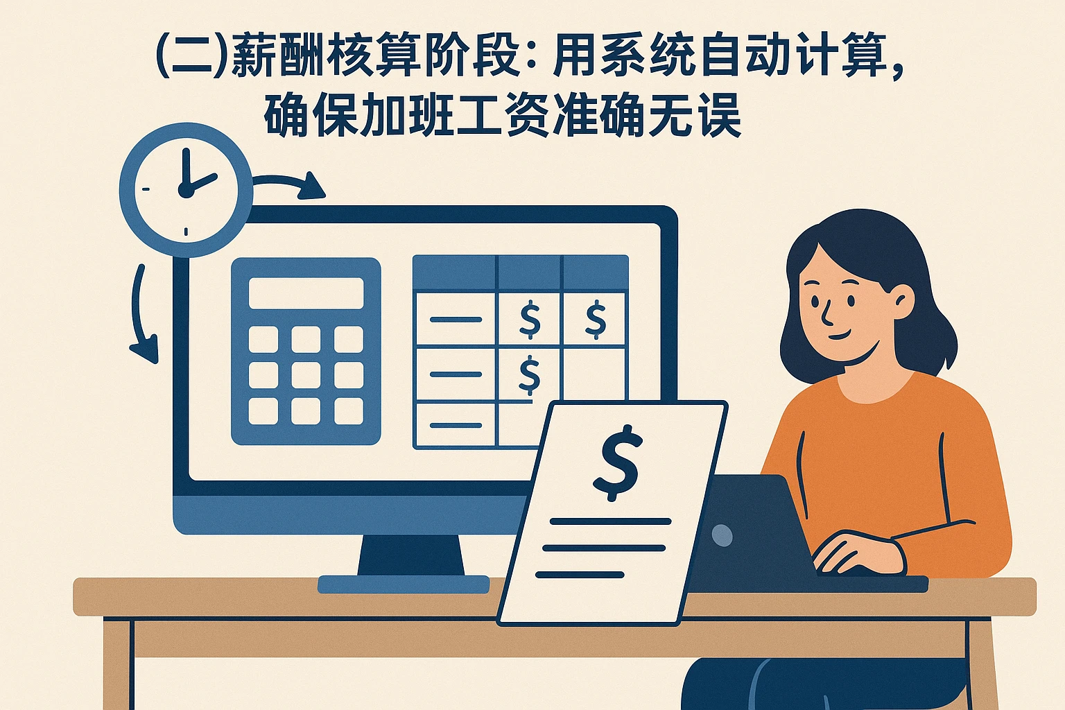 （二）薪酬核算阶段：用系统自动计算，确保加班工资准确无误