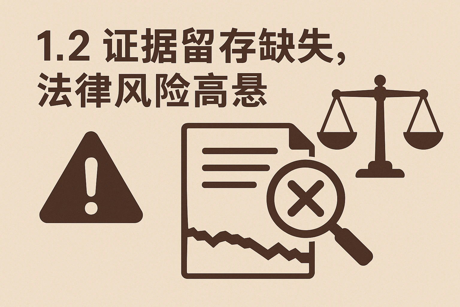 1.2 证据留存缺失，法律风险高悬