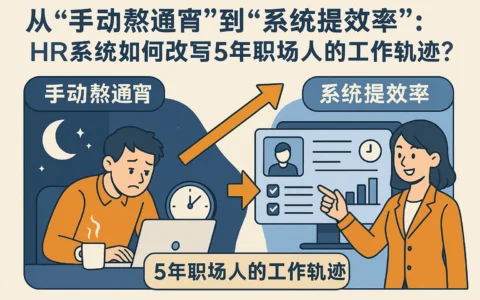 从“手动熬通宵”到“系统提效率”：HR系统如何改写5年职场人的工作轨迹？