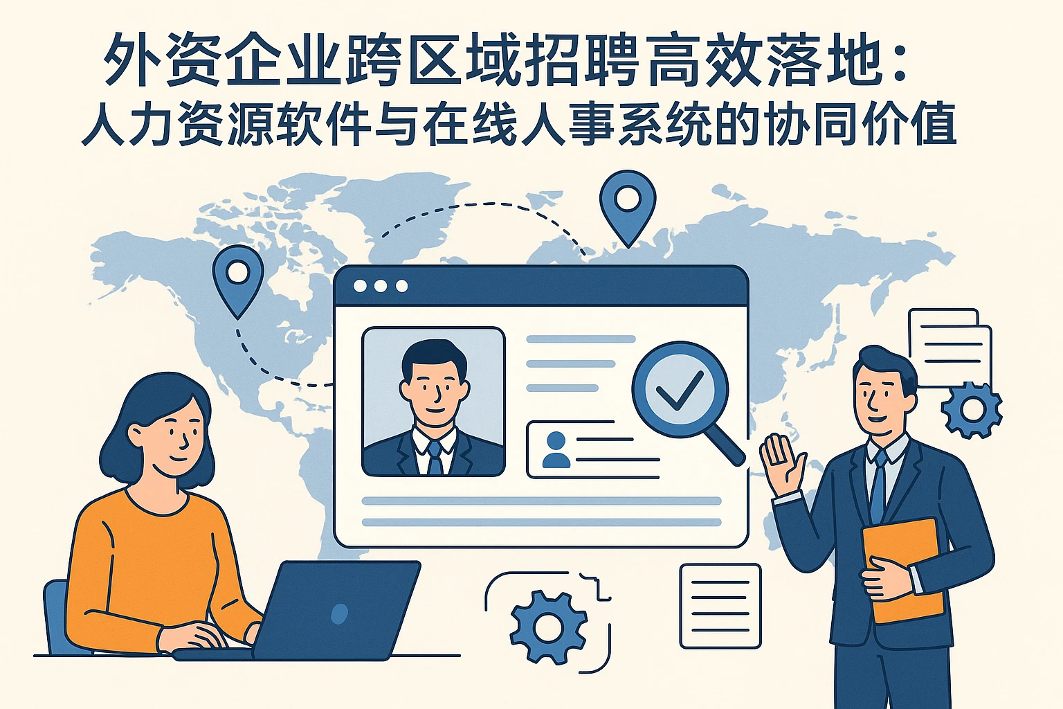 外资企业跨区域招聘高效落地：人力资源软件与在线人事系统的协同价值