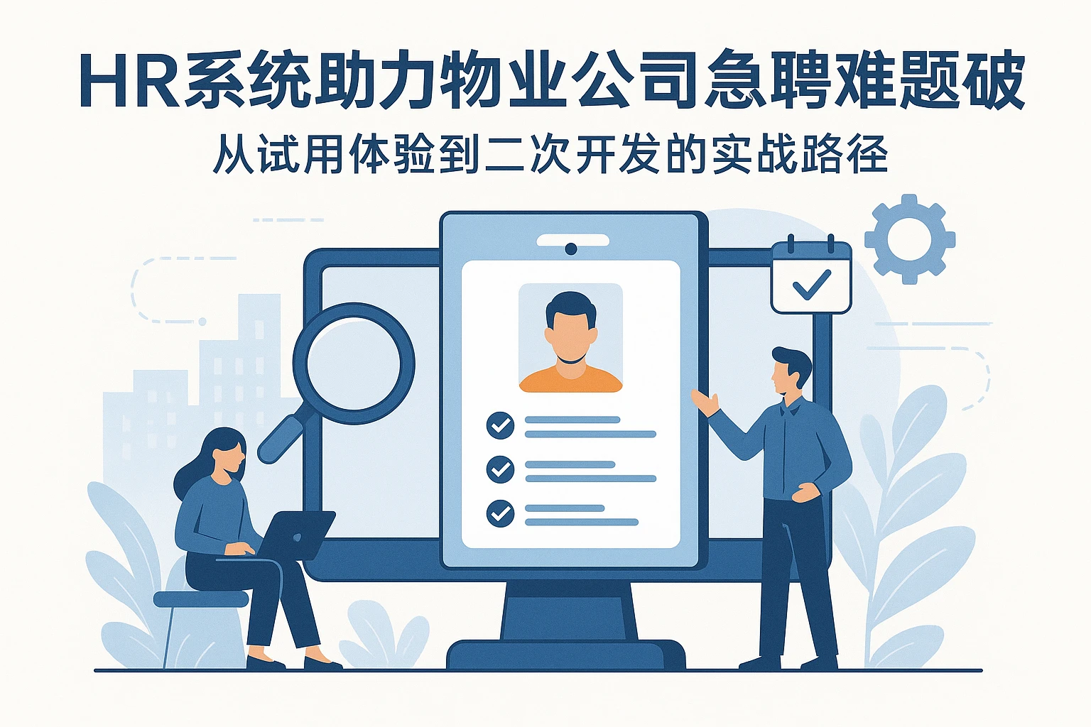HR系统助力物业公司急聘难题破解：从试用体验到二次开发的实战路径