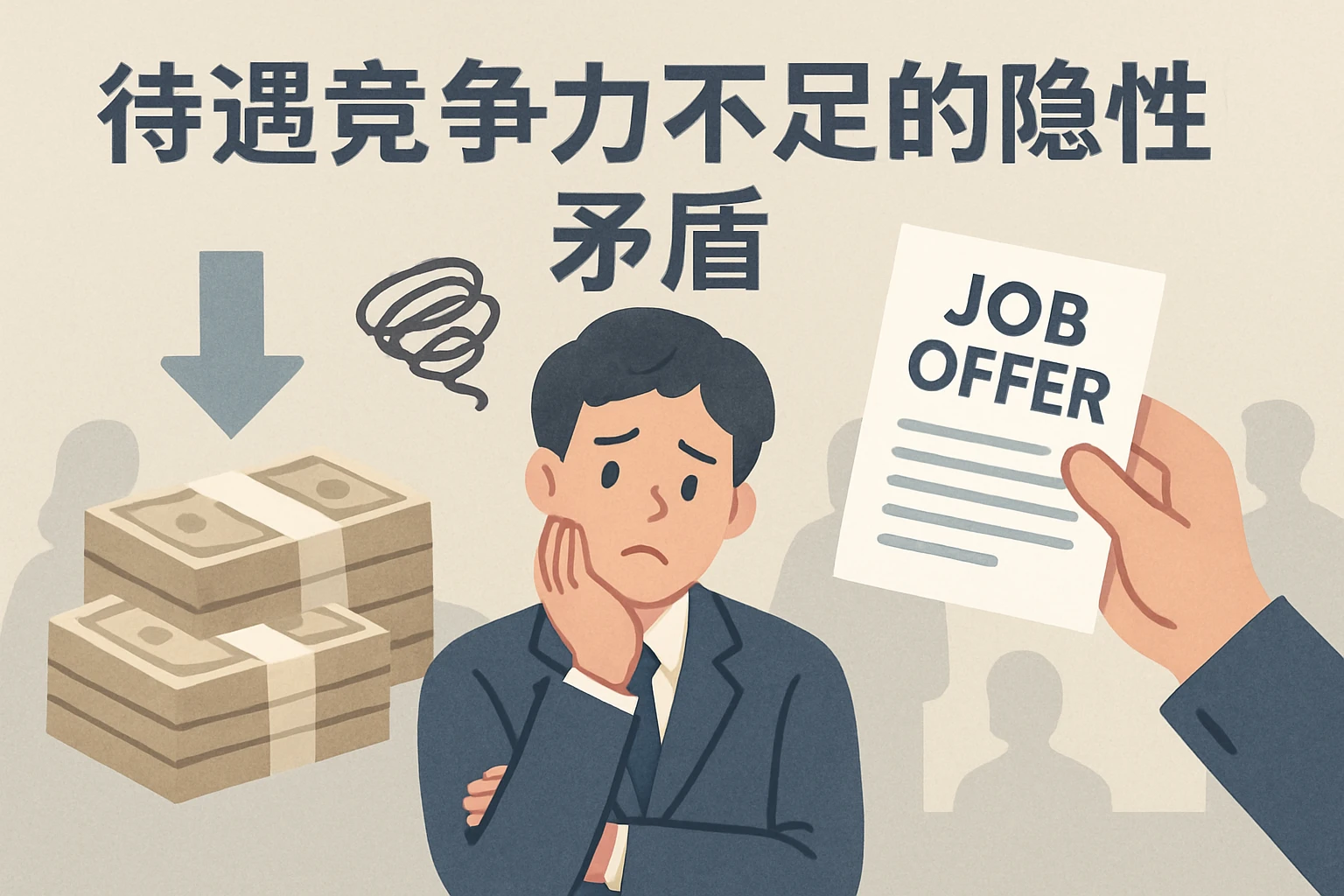 2. 待遇竞争力不足的隐性矛盾