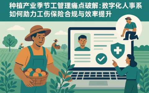 种植产业季节工管理痛点破解：数字化人事系统如何助力工伤保险合规与效率提升