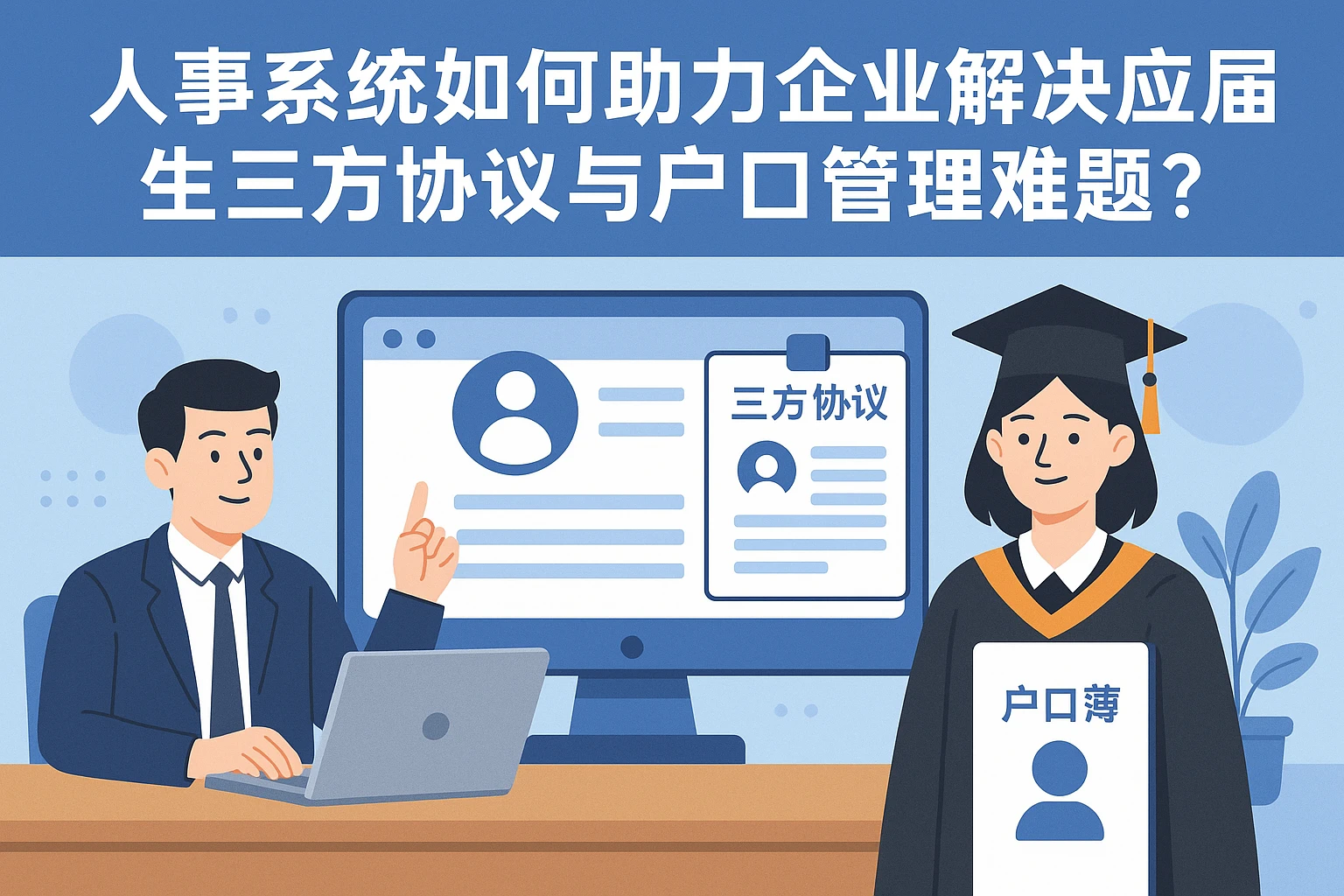人事系统如何助力企业解决应届生三方协议与户口管理难题？