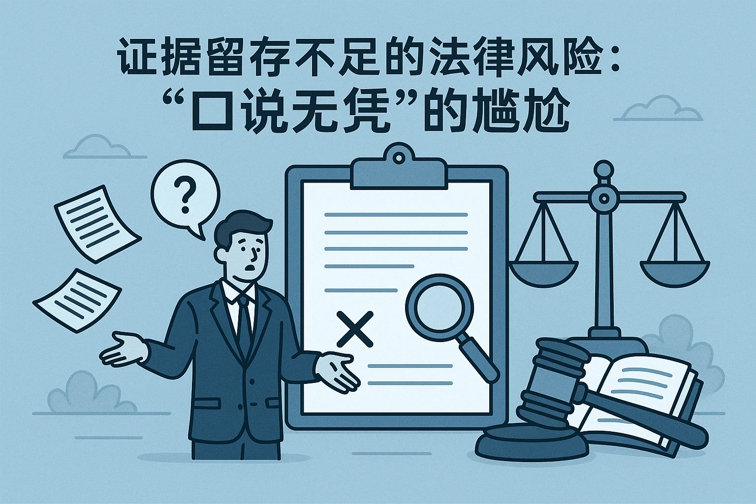 2. 证据留存不足的法律风险：“口说无凭”的尴尬