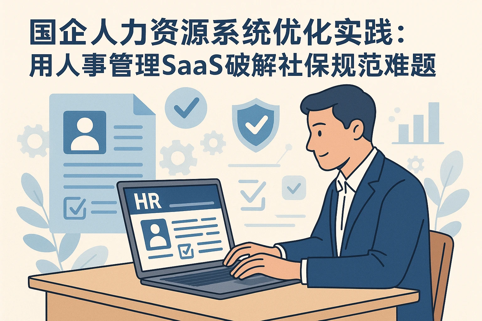 国企人力资源系统优化实践：用人事管理SaaS破解社保规范难题