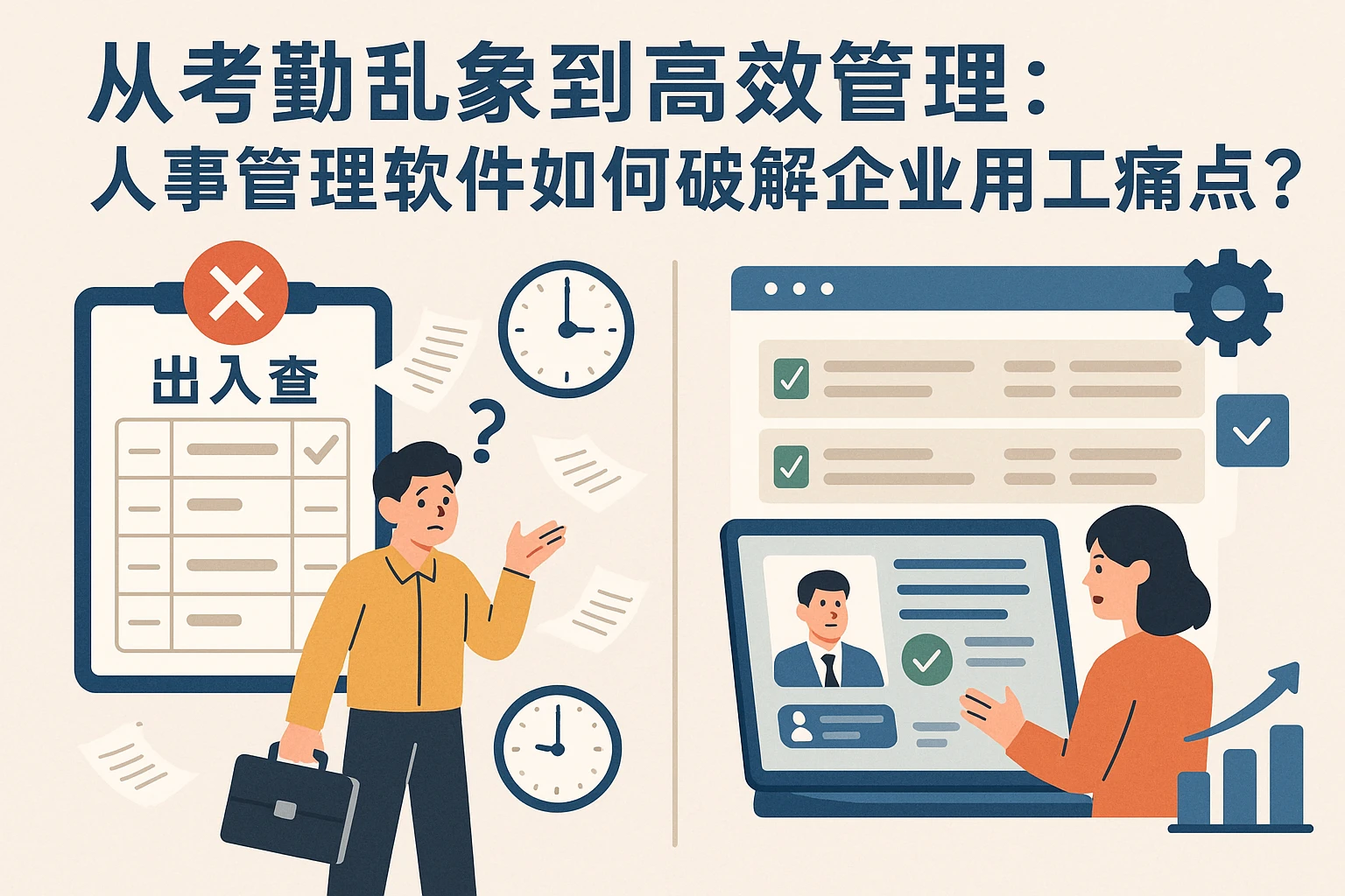 从考勤乱象到高效管理：人事管理软件如何破解企业用工痛点？