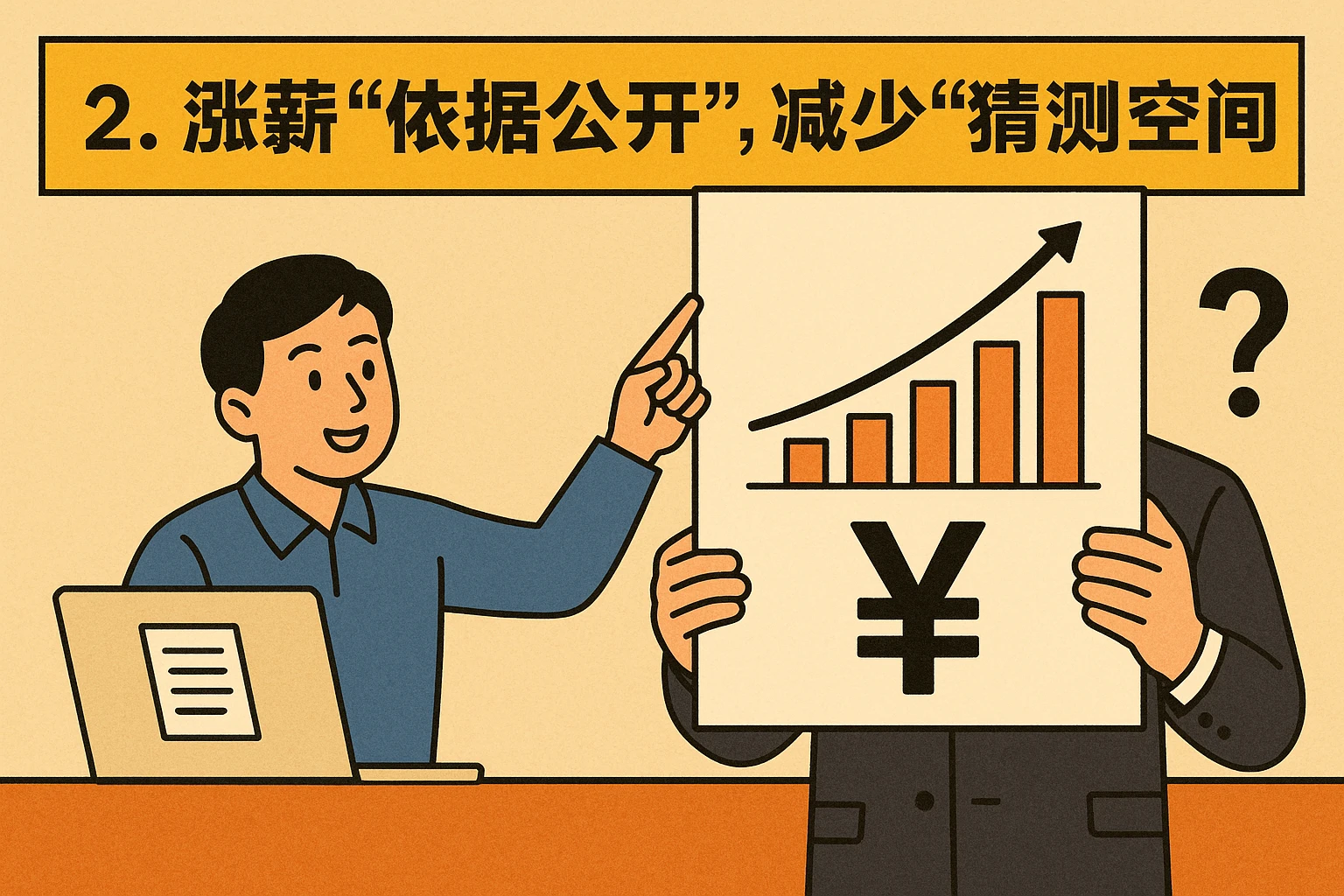2. 涨薪“依据公开”，减少“猜测空间”