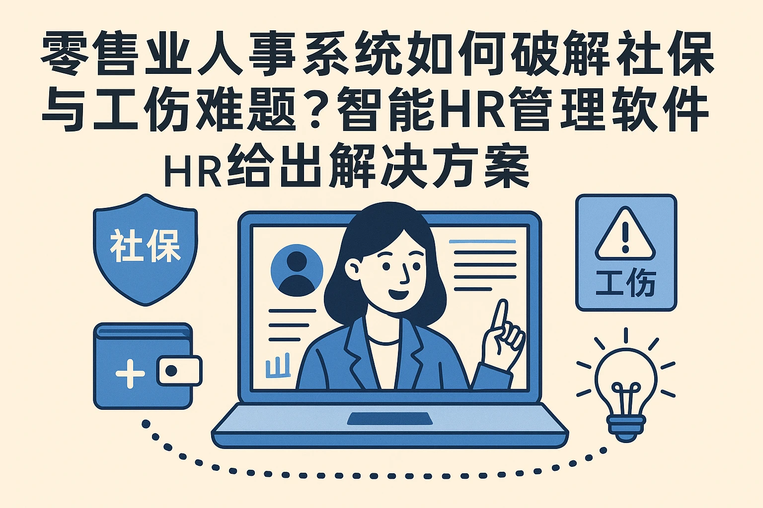 零售业人事系统如何破解社保与工伤难题？智能HR管理软件给出解决方案