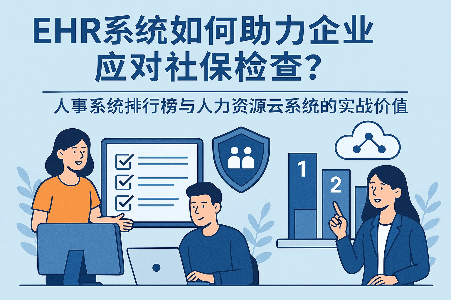 ehr系统如何助力企业应对社保检查？人事系统排行榜与人力资源云系统的实战价值