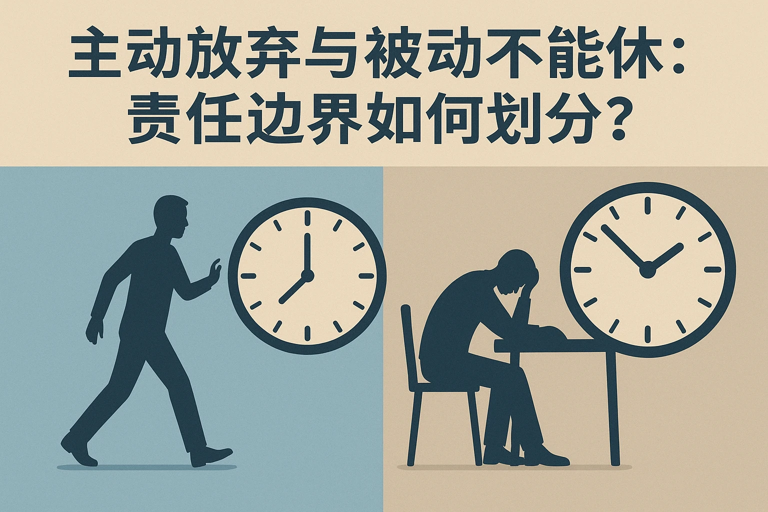 2. 主动放弃与被动不能休：责任边界如何划分？
