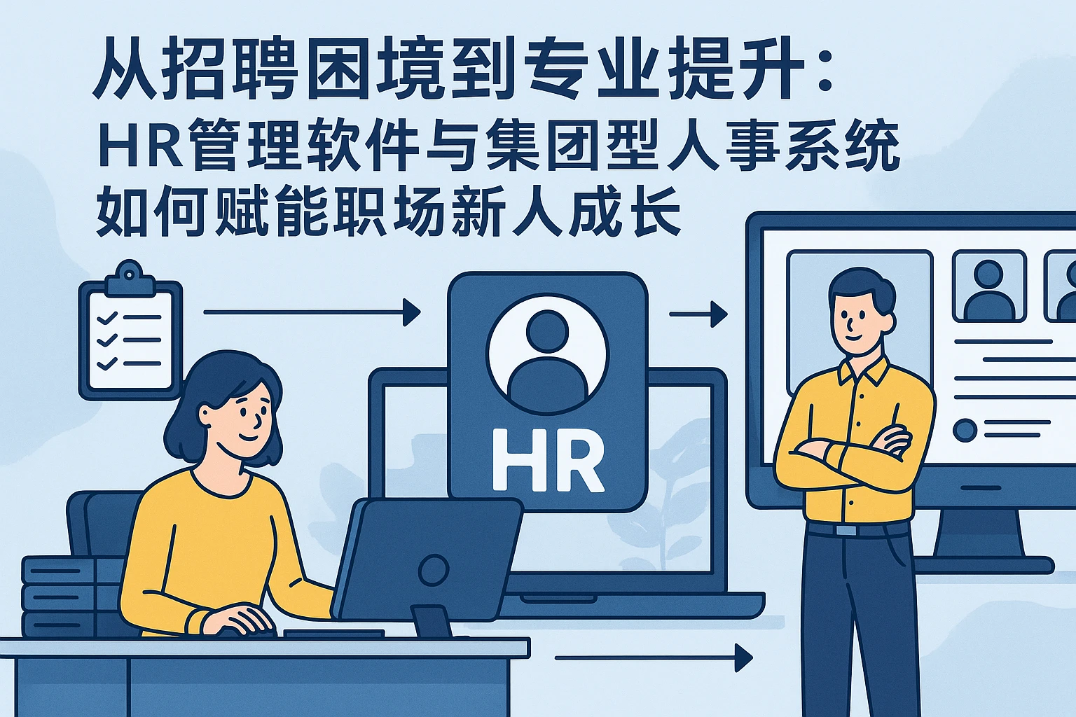从招聘困境到专业提升：HR管理软件与集团型人事系统如何赋能职场新人成长