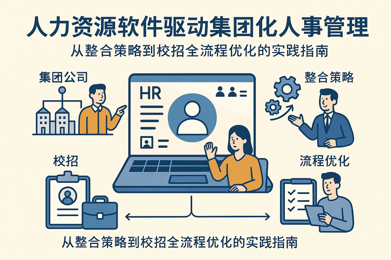 人力资源软件驱动集团化人事管理：从整合策略到校招全流程优化的实践指南
