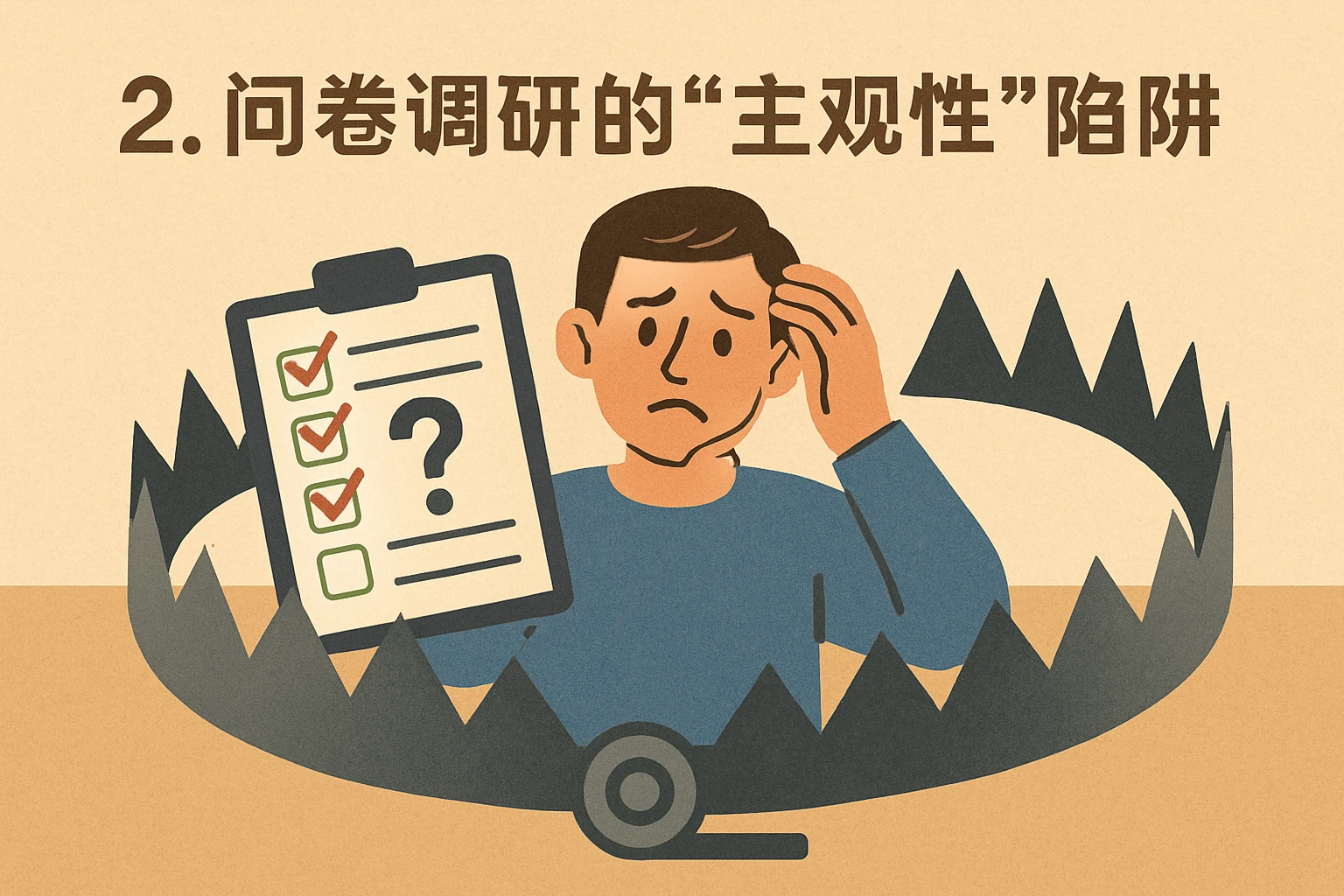 2. 问卷调研的“主观性”陷阱