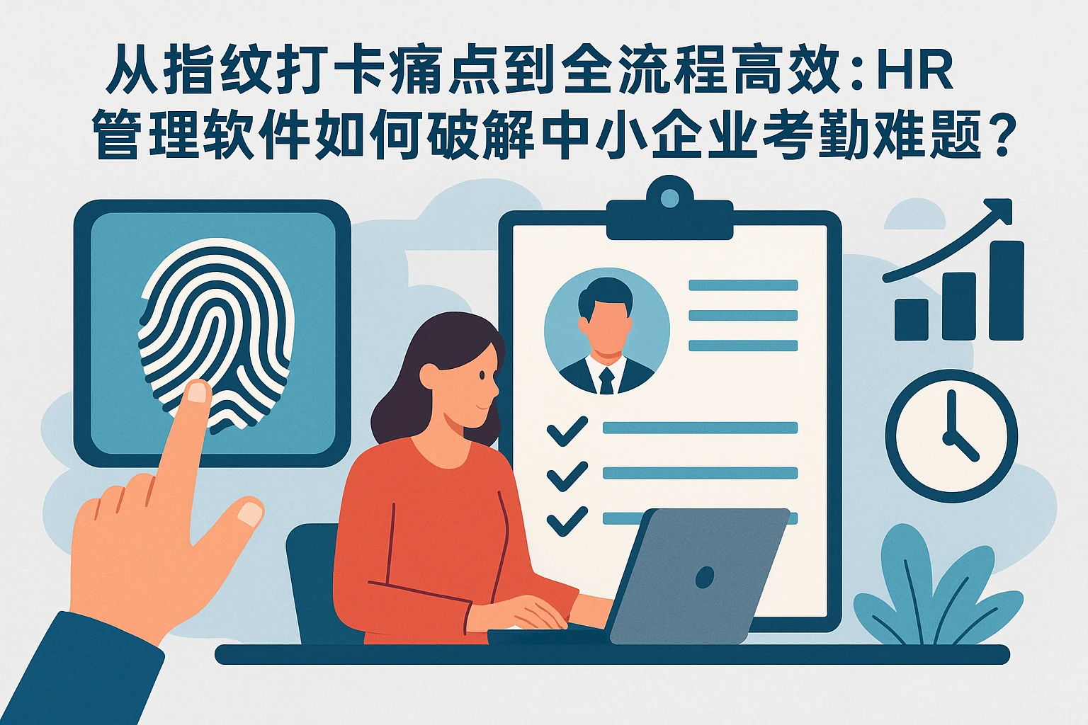 从指纹打卡痛点到全流程高效:HR管理软件如何破解中小企业考勤难题?