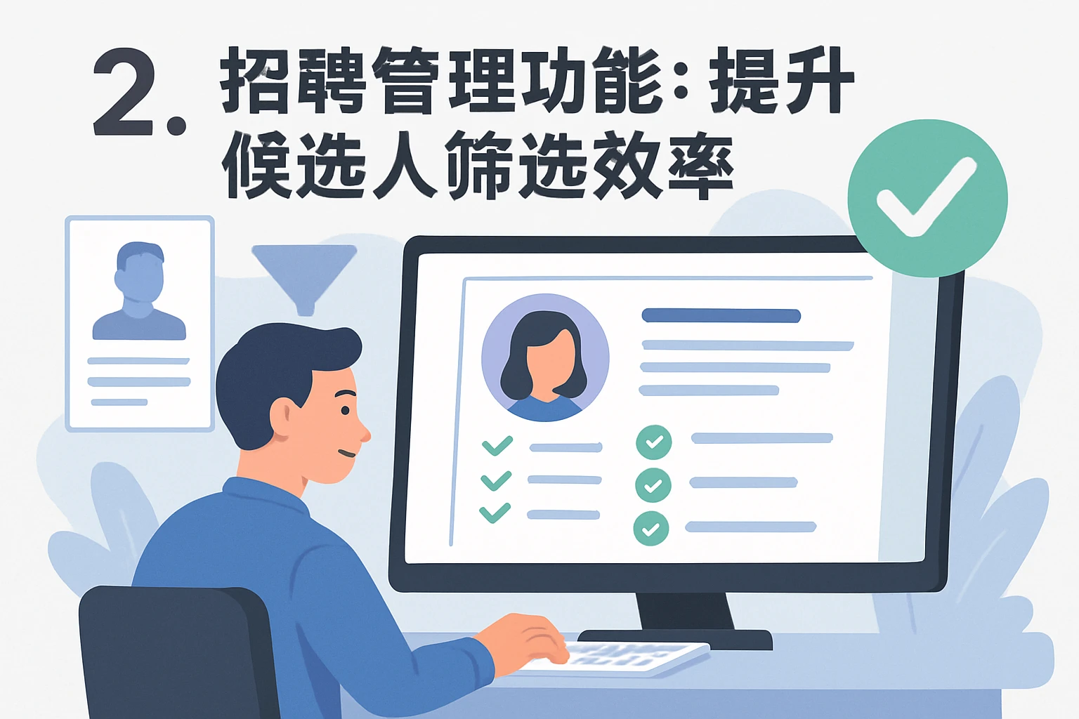 2. 招聘管理功能：提升候选人筛选效率