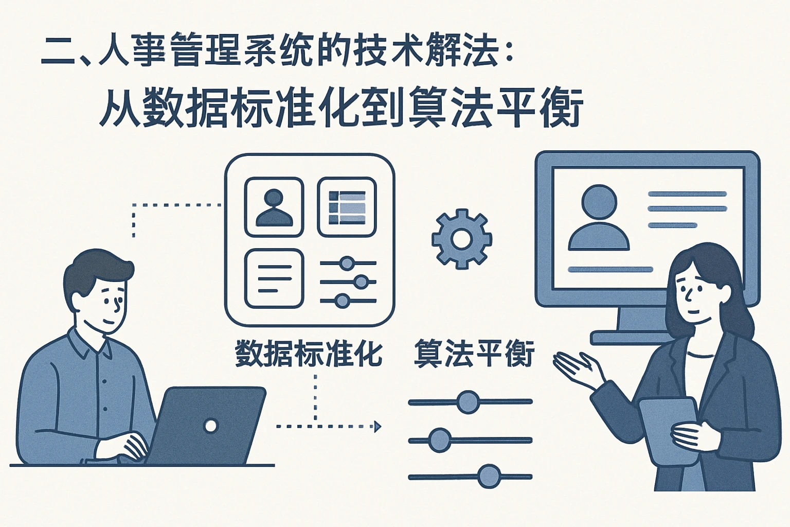 二、人事管理系统的技术解法：从数据标准化到算法平衡