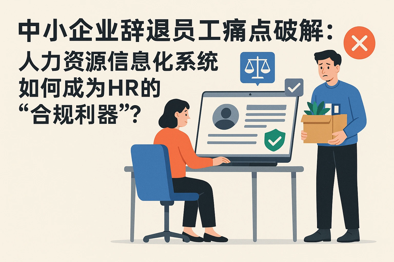 中小企业辞退员工痛点破解：人力资源信息化系统如何成为HR的“合规利器”？