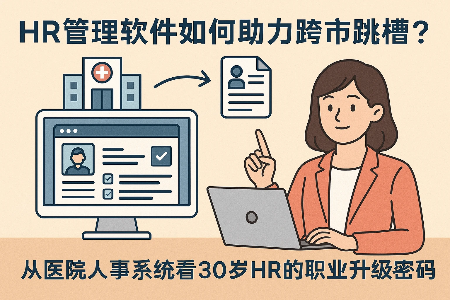 HR管理软件如何助力跨市跳槽？从医院人事系统看30岁HR的职业升级密码