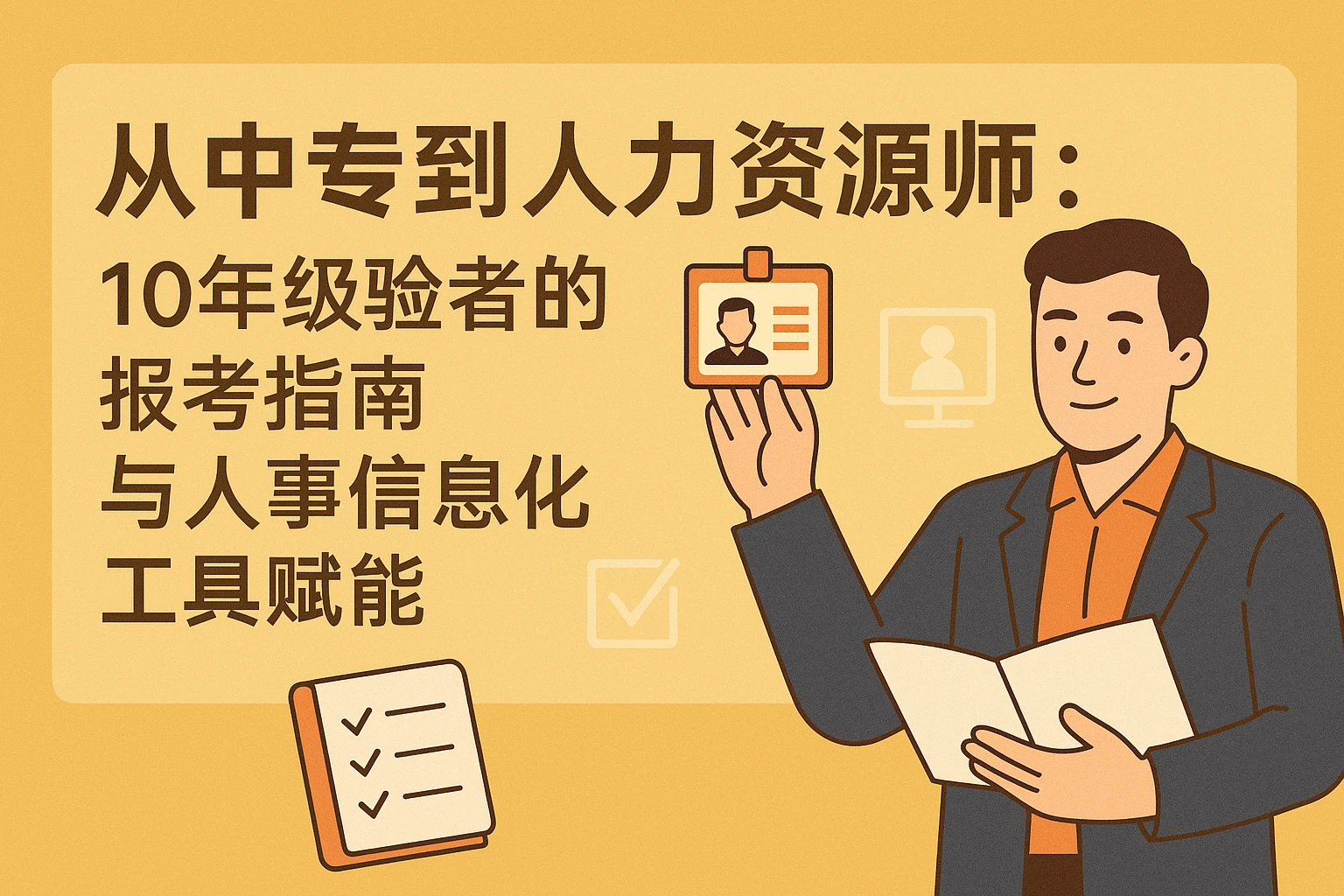 从中专到人力资源师：10年经验者的报考指南与人事信息化工具赋能