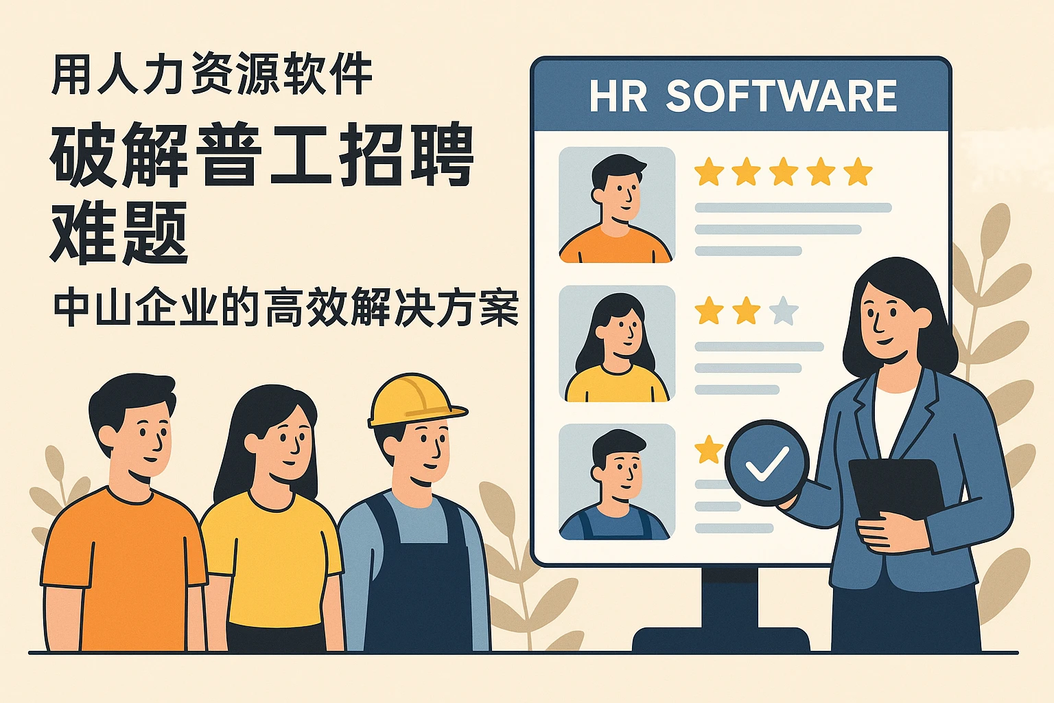 用人力资源软件破解普工招聘难题：中山企业的高效解决方案