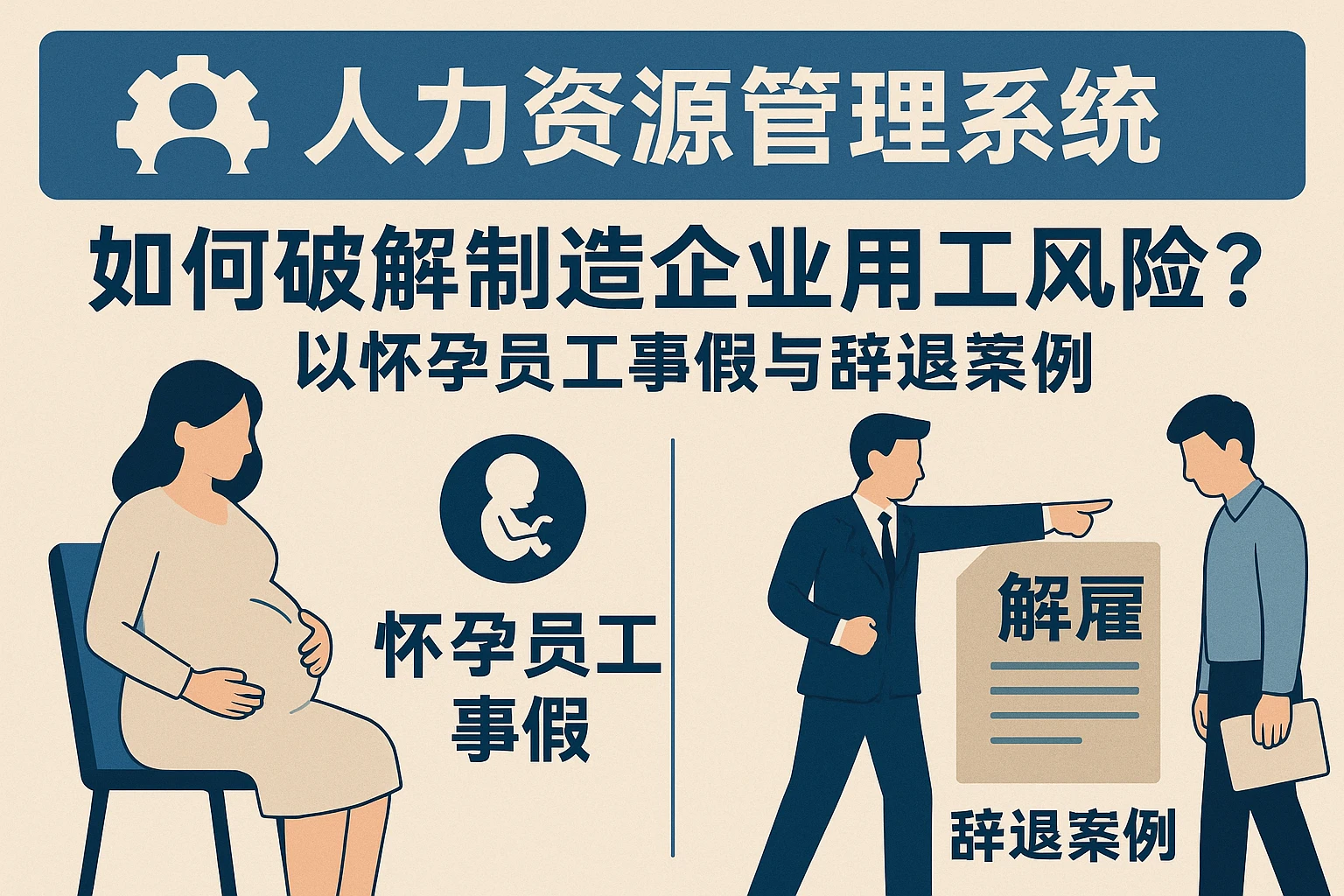 人力资源管理系统如何破解制造企业用工风险？以怀孕员工事假与辞退案例为例