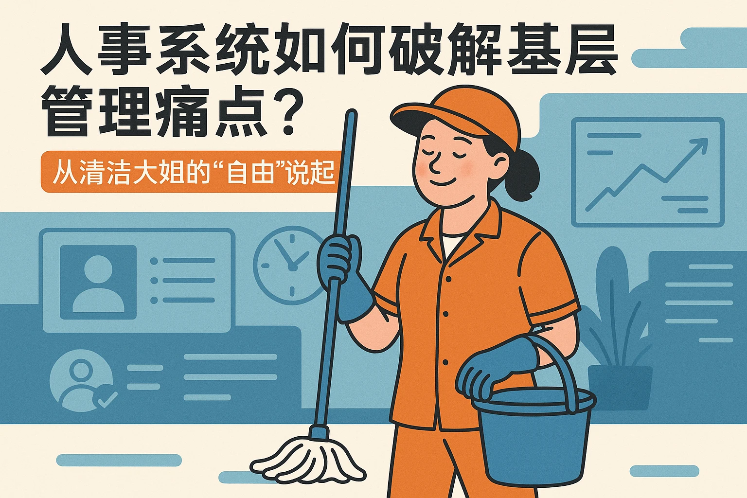 人事系统如何破解基层管理痛点？从清洁大姐的“自由”说起
