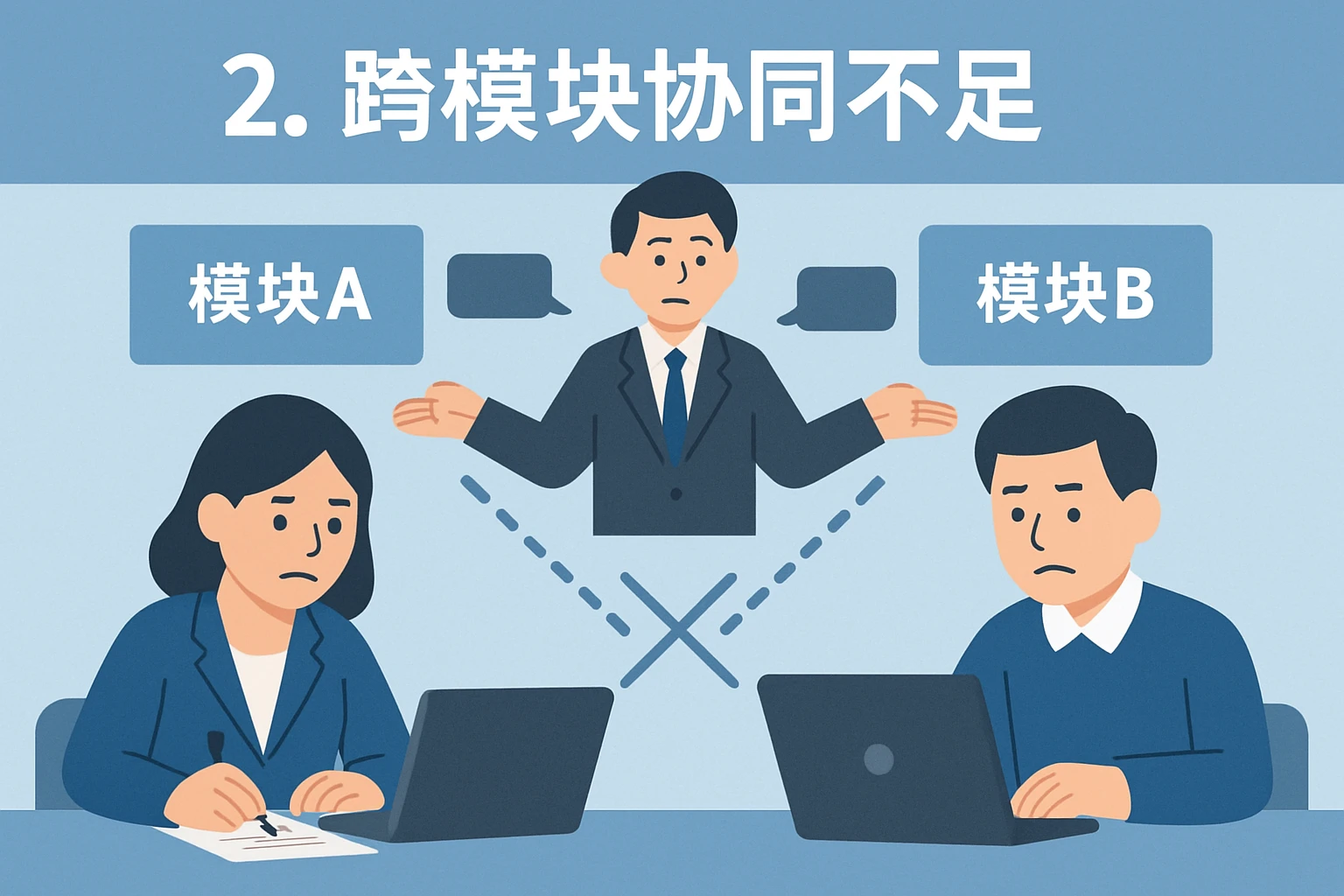 2. 跨模块协同不足