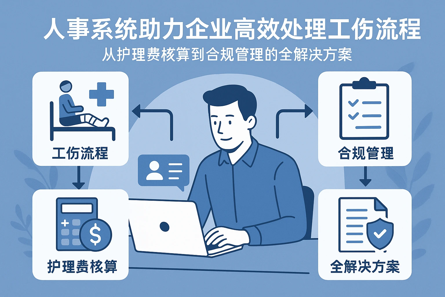 人事系统助力企业高效处理工伤流程：从护理费核算到合规管理的全解决方案