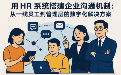用HR系统搭建企业沟通机制：从一线员工到管理层的数字化解决方案