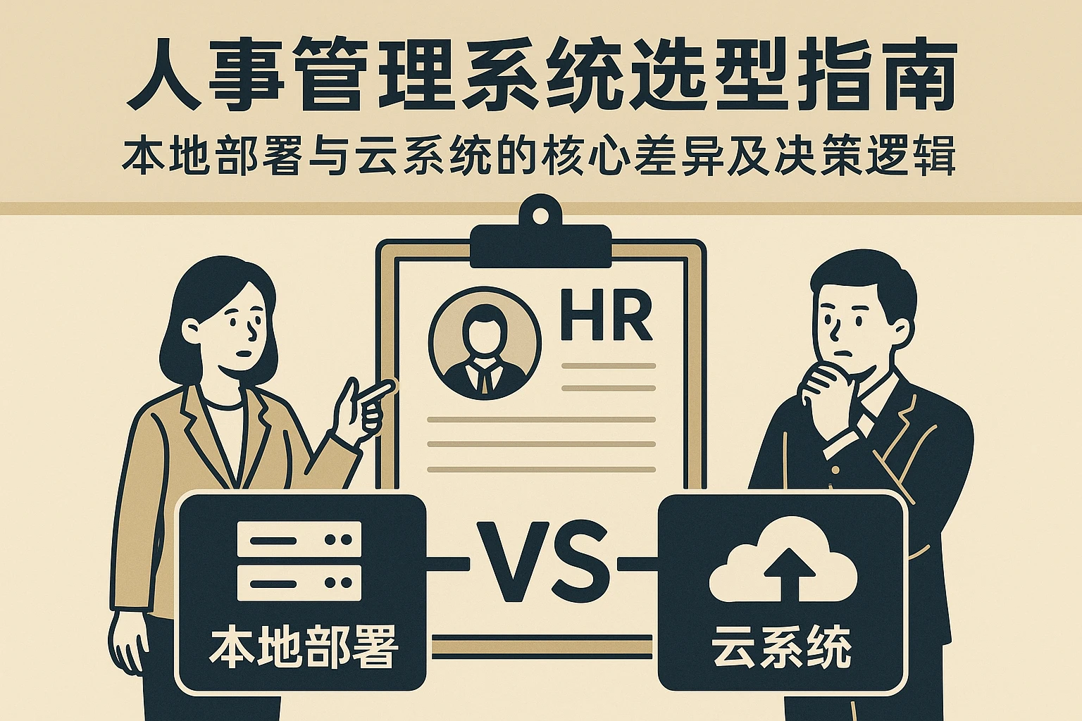 人事管理系统选型指南：本地部署与云系统的核心差异及决策逻辑