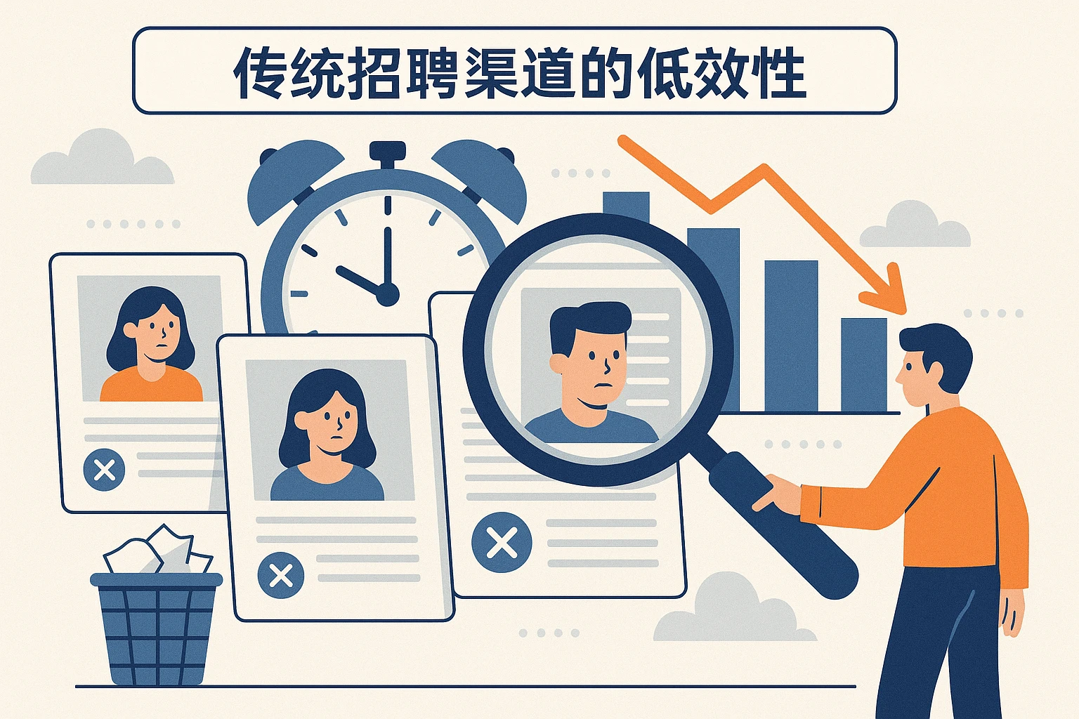 2. 传统招聘渠道的低效性