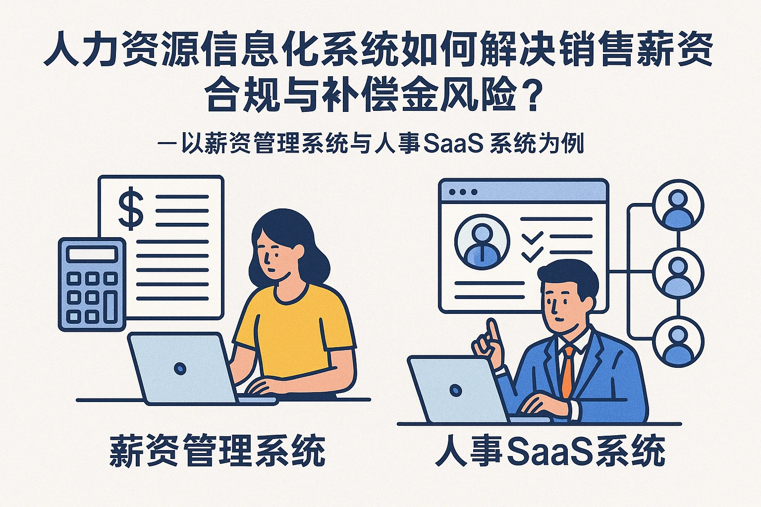 人力资源信息化系统如何解决销售薪资合规与补偿金风险？——以薪资管理系统与人事SaaS系统为例