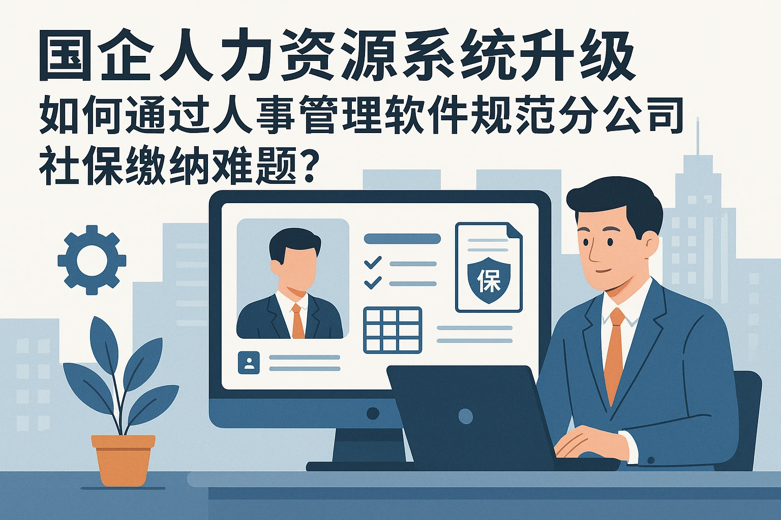 国企人力资源系统升级：如何通过人事管理软件规范分公司社保缴纳难题？
