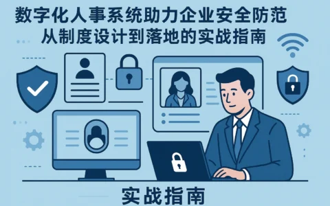 数字化人事系统助力企业安全防范：从制度设计到落地的实战指南