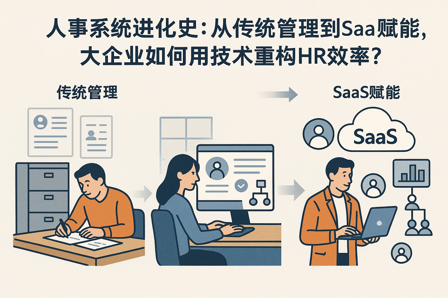 人事系统进化史：从传统管理到SaaS赋能，大企业如何用技术重构HR效率？