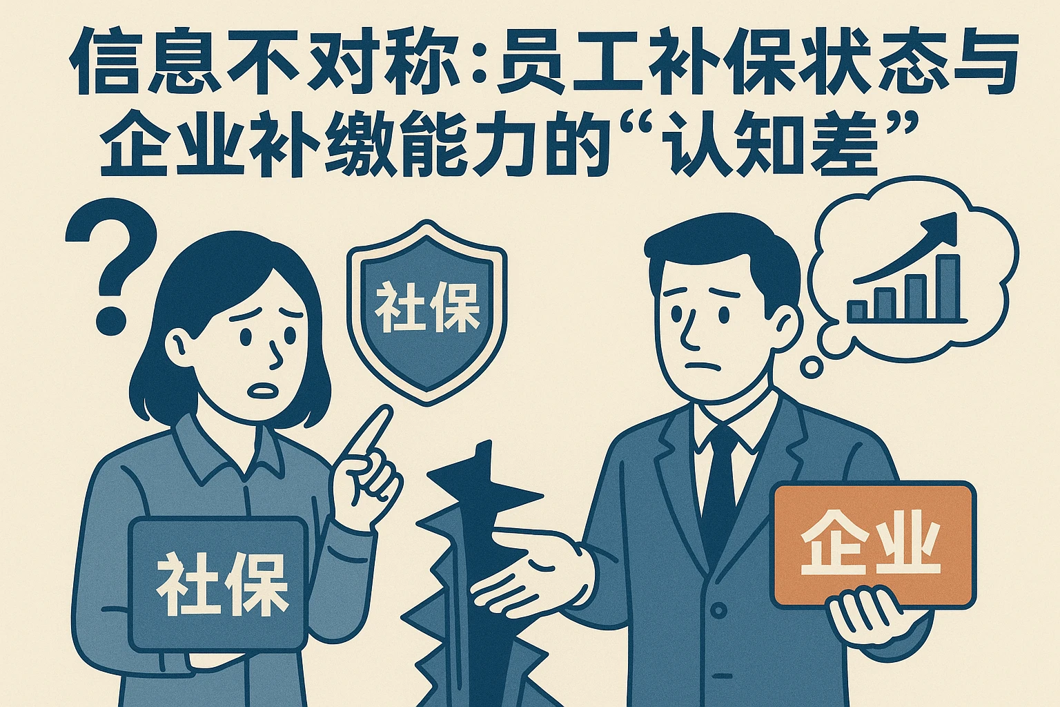 2. 信息不对称：员工社保状态与企业补缴能力的“认知差”