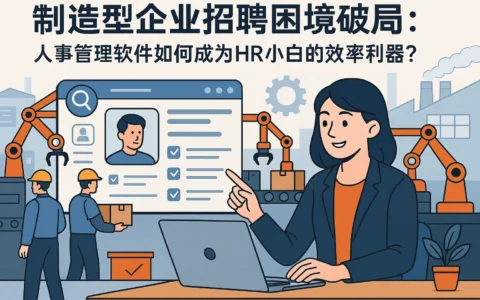 制造型企业招聘困境破局：人事管理软件如何成为HR小白的效率利器？