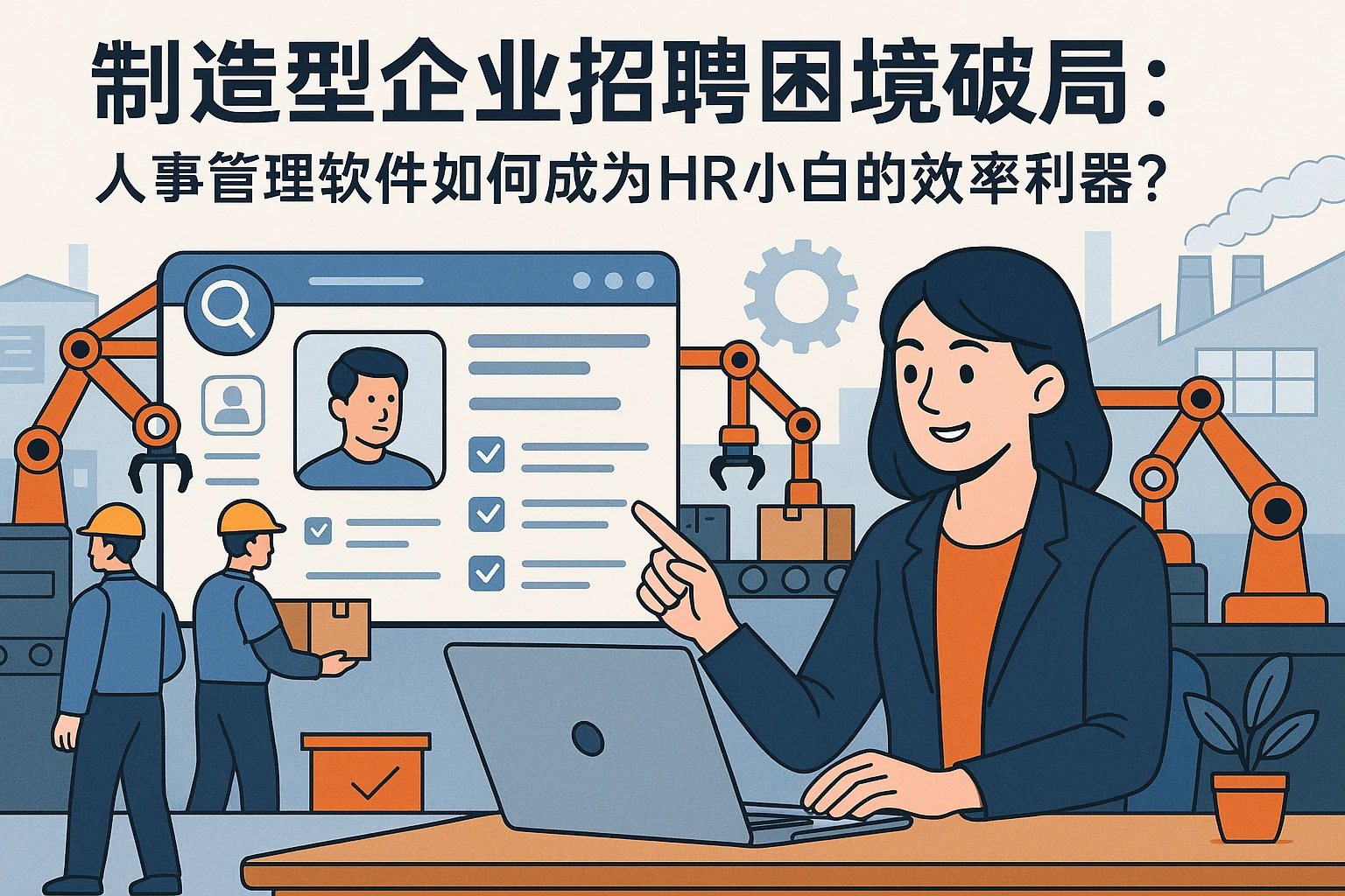 制造型企业招聘困境破局：人事管理软件如何成为HR小白的效率利器？