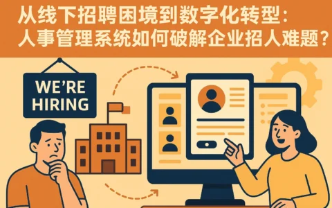 从线下招聘困境到数字化转型：人事管理系统如何破解企业招人难题？