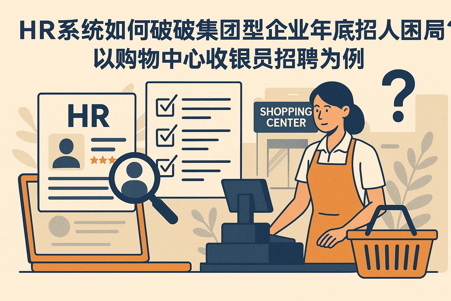 HR系统如何破解集团型企业年底招人困局？以购物中心收银员招聘为例
