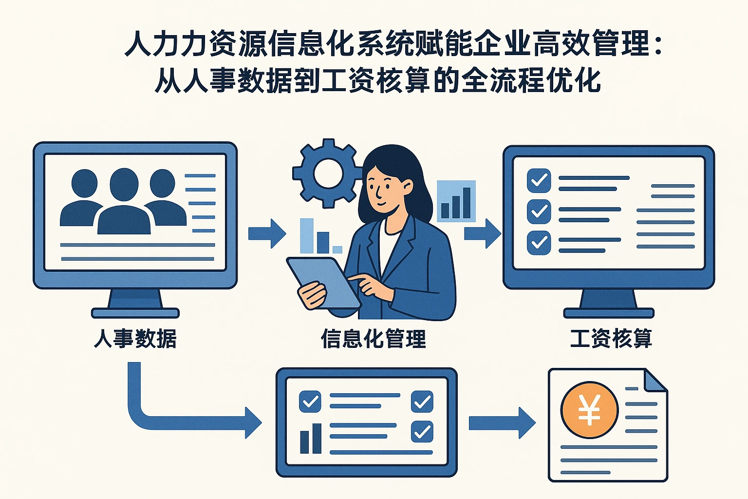 人力资源信息化系统赋能企业高效管理：从人事数据到工资核算的全流程优化