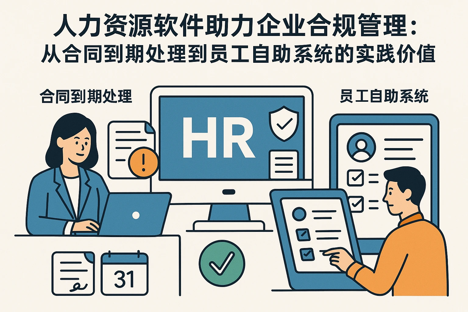 人力资源软件助力企业合规管理：从合同到期处理到员工自助系统的实践价值