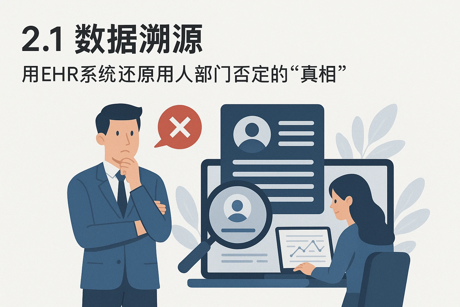 2.1 数据溯源：用EHR系统还原用人部门否定的“真相”