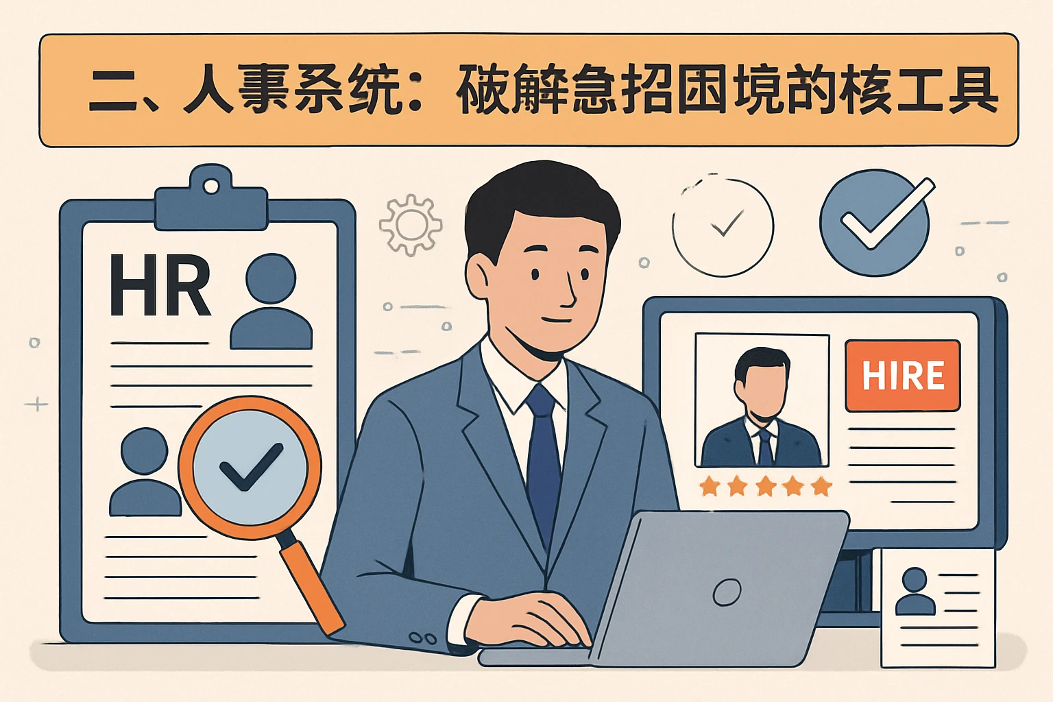 二、人事系统：破解急招困境的核心工具