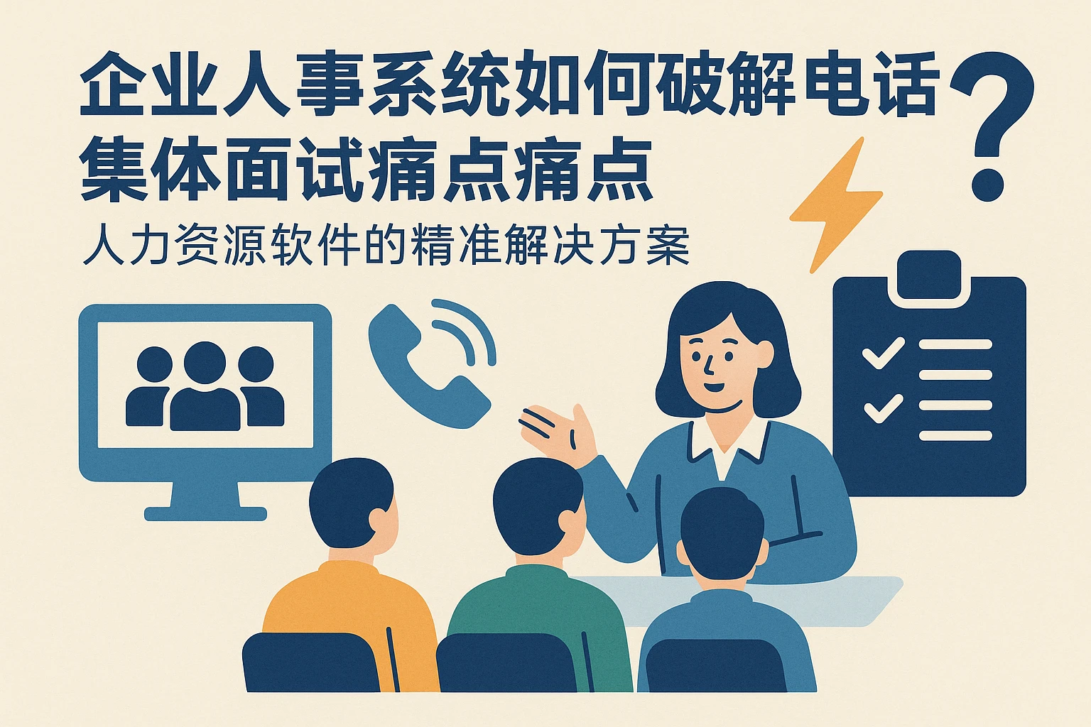 集团人事系统如何破解电话销售集体面试痛点？人力资源软件的精准解决方案
