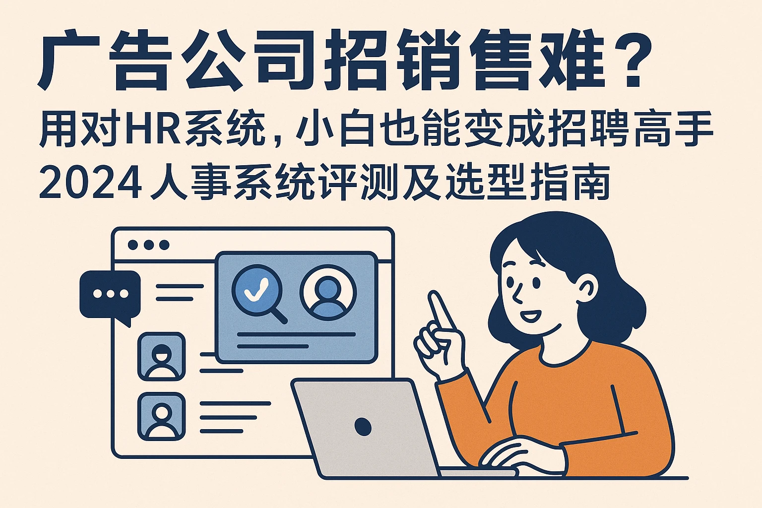 广告公司招销售难？用对HR系统，小白也能变成招聘高手——2024人事系统评测及选型指南