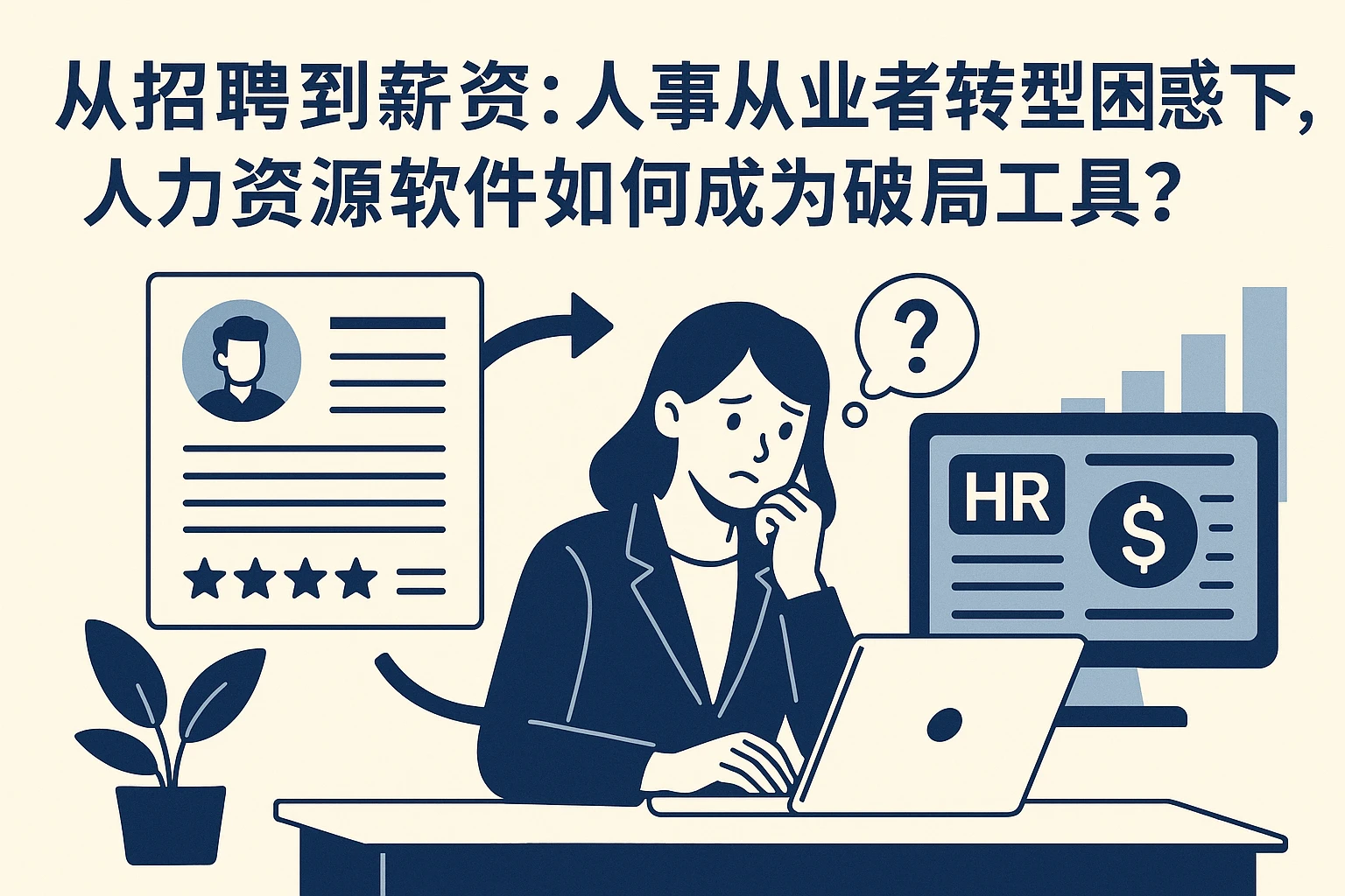 从招聘到薪资：人事从业者转型困惑下，人力资源软件如何成为破局工具？