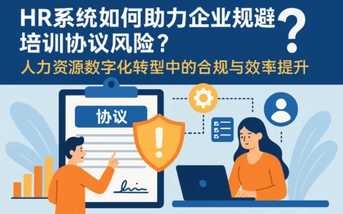 HR系统如何助力企业规避培训协议风险？人力资源数字化转型中的合规与效率提升