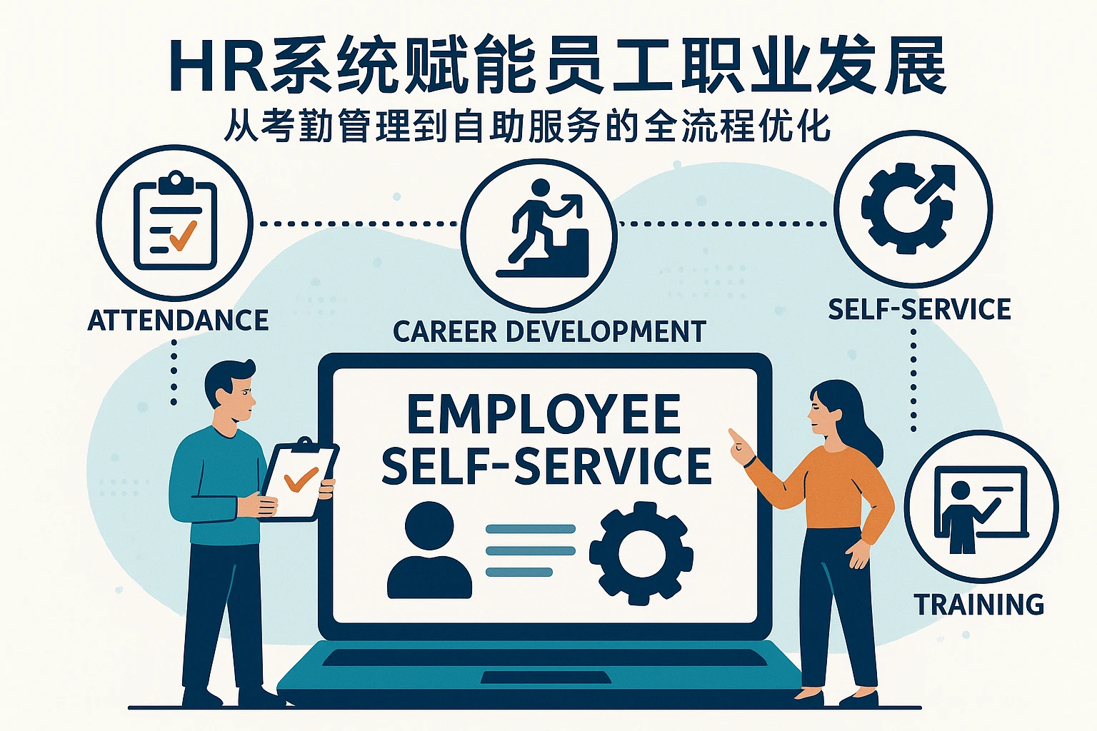 HR系统赋能员工职业发展：从考勤管理到自助服务的全流程优化